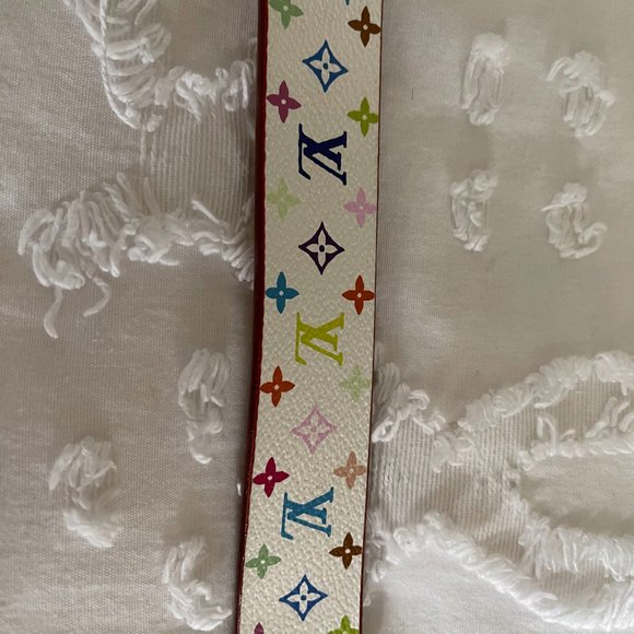 LOUIS VUITTON LB1003 Monogram Multicolor belt SIZE 90/36 - Picture 6 of 10